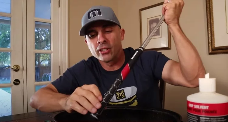 I have one word of advice for anybody who is regripping golf clubs at home